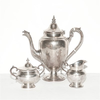 Lot 505A - Gorham Sterling Silver Three-Piece Coffee...