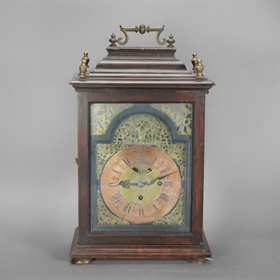 Lot 169 - Continental Mahogany Bracket Clock The caddy...