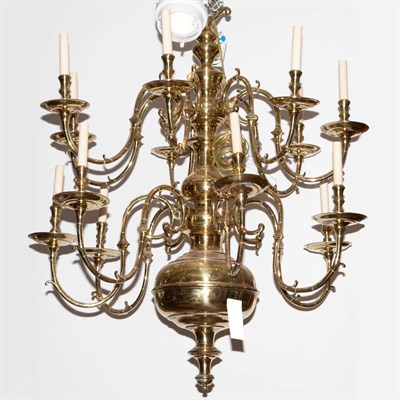 Lot 297 - Dutch Baroque Style Brass Fourteen-Light...