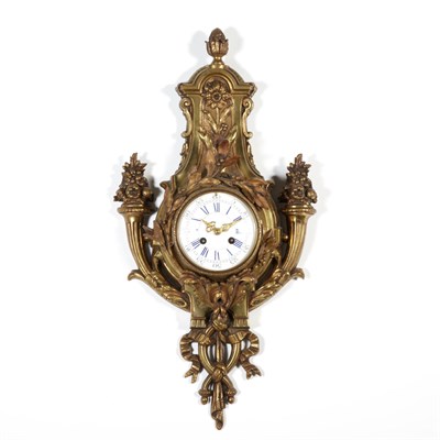 Lot 551 - Louis XVI Style Gilt-Metal Cartel Clock Of...
