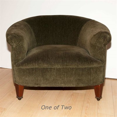 Lot 238 - Two Upholstered Tub Chairs