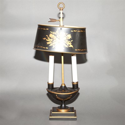 Lot 283 - Georgian Style Brass Bouillotte Lamp Height 20...