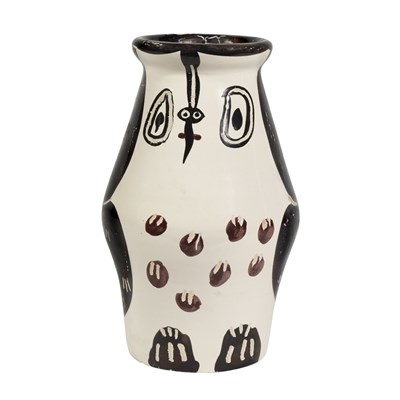 Lot 153 - Pablo Picasso BLACK AND MAROON OWL (A.R. 123)...