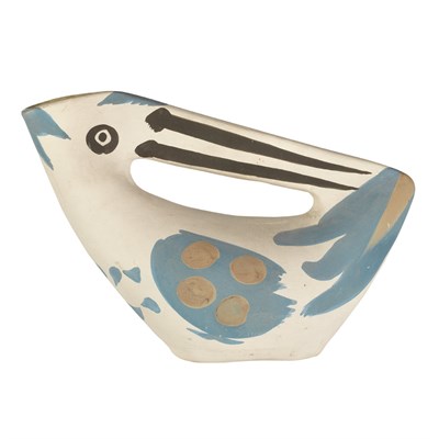Lot 160 - Pablo Picasso SEIZED HANDLED PITCHER (A.R....