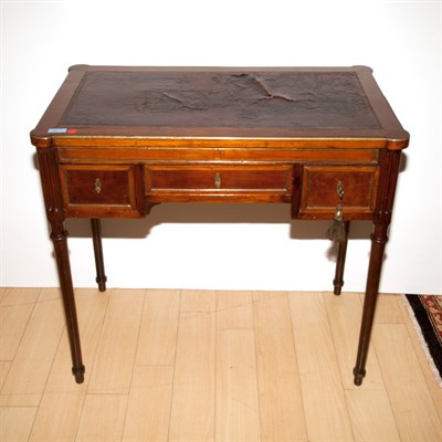 Lot 319 - Louis XVI Style Brass Bound Mahogany Writing...