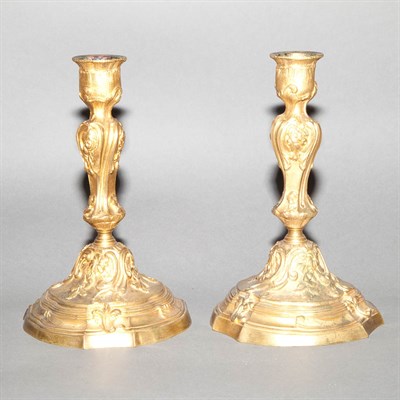 Lot 358 - Pair of Louis XV Style Gilt-Bronze...