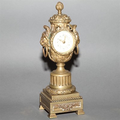 Lot 373 - Louis XVI Style Gilt-Bronze Urn-Form Clock...