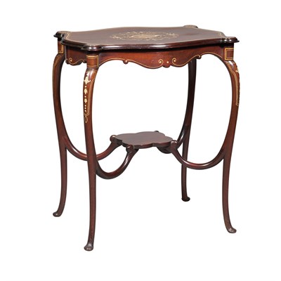 Lot 493 - Napoleon III Style Inlaid Mahogany Salon Side...