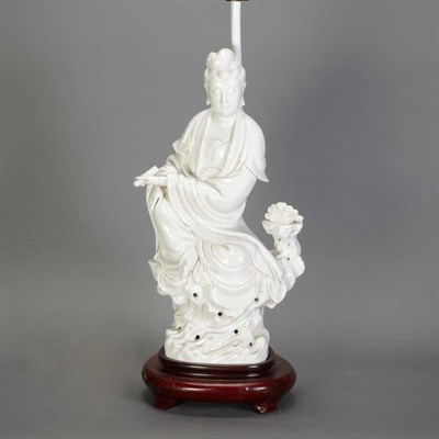 Lot 373 - Chinese Blanc de Chine Figure of a Bodhisattva...