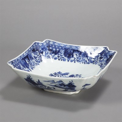 Lot 521 - Pair of Chinese Blue and White Glazed...
