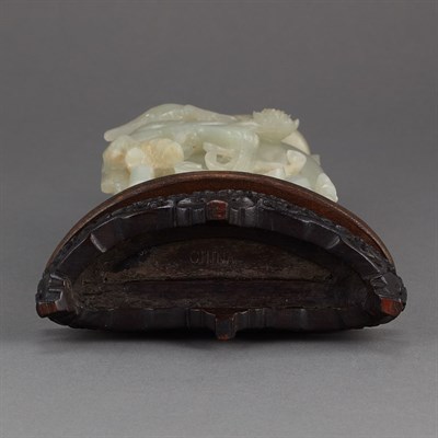 Lot 421 - Chinese Celadon Jade Covered Vase 18th Century...