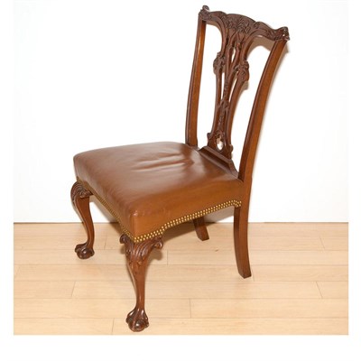 Lot 414 - Set of Ten George III Style Mahogany Dining...
