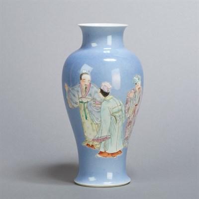 Lot 197 - Chinese Enameled Porcelain Vase 20th Century...
