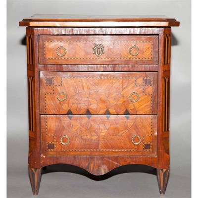 Lot 469 - Louis XVI Inlaid Mahogany and Fruitwood...