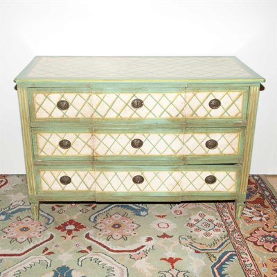 Lot 470 - Louis XVI Style Painted Commode Height 34...