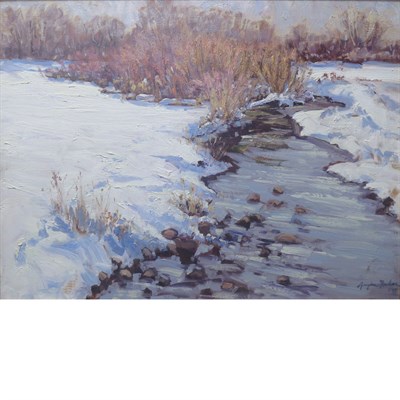 Lot 24 - Graydon Foulger American, b. 1942 Snowy River,...