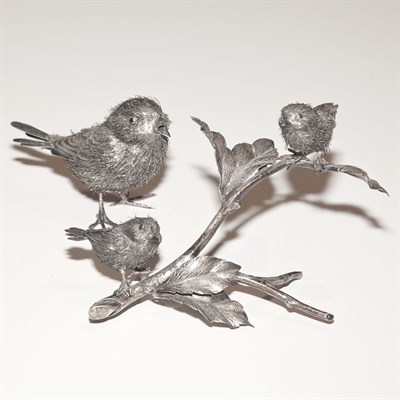 Lot 716 - Buccellati Silver Bird Group Height of tallest...