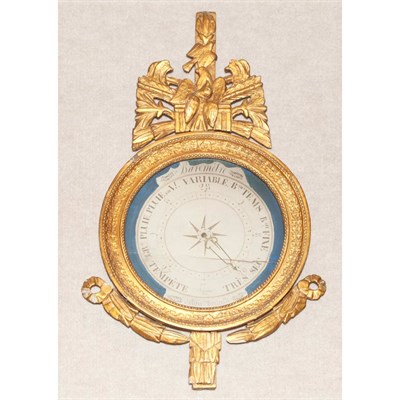Lot 546A - Louis XVI Style Gilt-Wood Barometer Height 33...