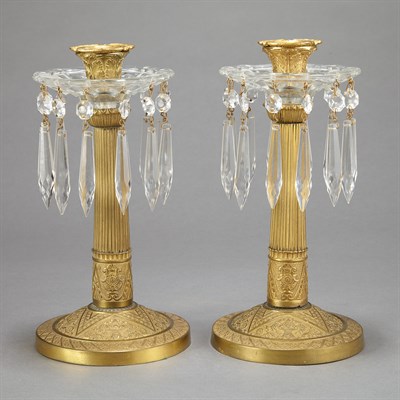 Lot 554 - Pair of Louis XVI Style Gilt-Metal...