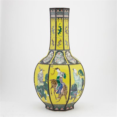 Lot 267A - Chinese Famille Verte Glazed Porcelain Vase...