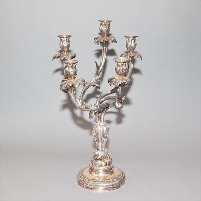 Lot 273A - Pair of Transitional Louis XV/XVI Style Silver...
