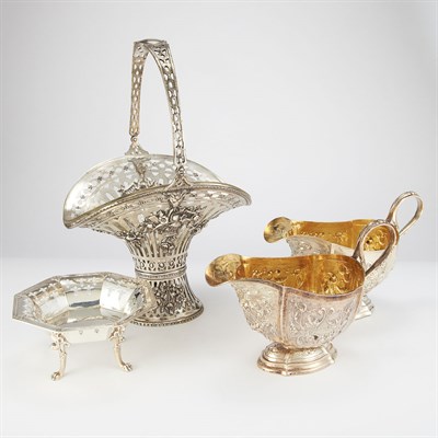 Lot 371 - Group of Silver Table Articles Comprising four...