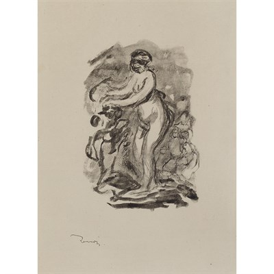 Lot 185 - Pierre-Auguste Renoir FEMME AU CEP DE VIGNE (D....