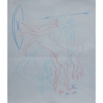 Lot 29 - Jean Cocteau French, 1889-1963 Les Centaures,...