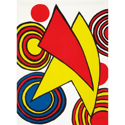 Lot 29 - Alexander Calder COMPOSITION Color lithograph,...
