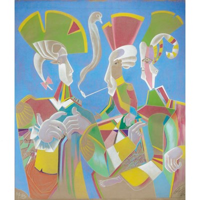 Lot 355 - Mihail Chemiakin Russian, b. 1943 Three...