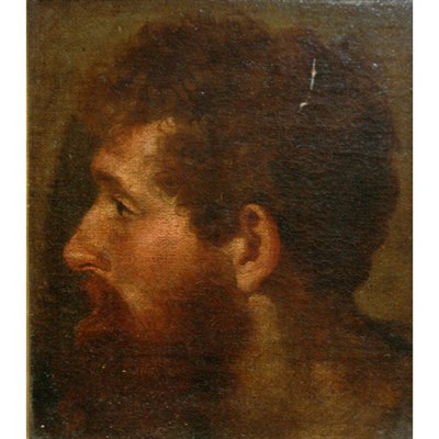 Lot 6 - Follower of Titian Head of a Man in Profile...