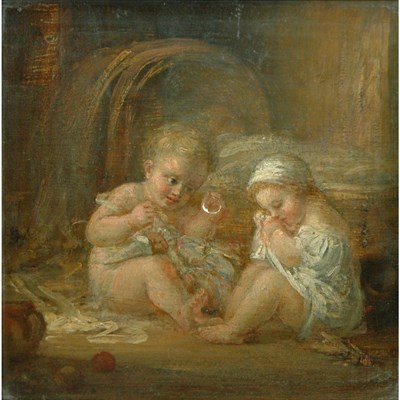 Lot 65 - French School 18th Century Children in the...