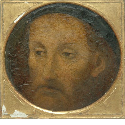 Lot 8 - Italian School 16th Century Head of a Man Oil...