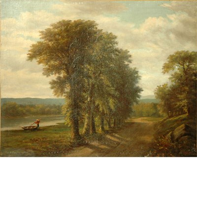 Lot 87 - English School 19th Century Landscape with a...