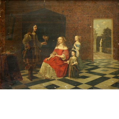Lot 48 - Circle of Gerard ter Borch 17th Century A...
