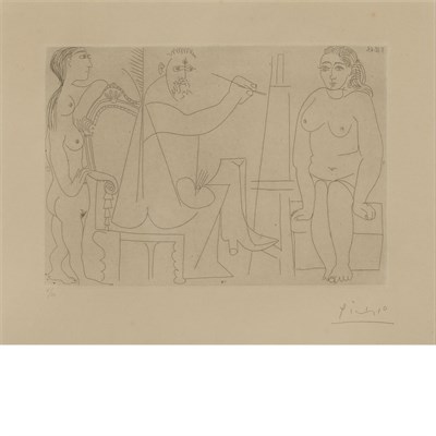 Lot 145 - Pablo Picasso L'ATELIER DU PEINTRE (B. 1132)...