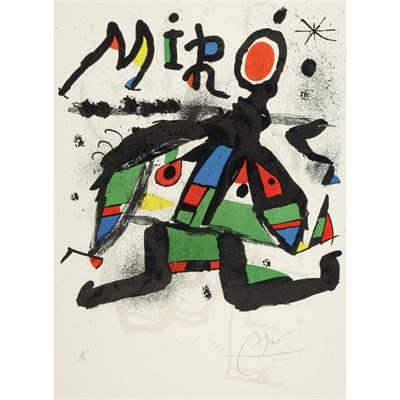 Lot 118 - Joan Miró POSTER FOR MIRO EXHIBITION, GALERIE...