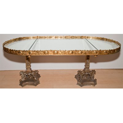 Lot 176 - Regency Style Gilt-Metal Mounted Mirrored...