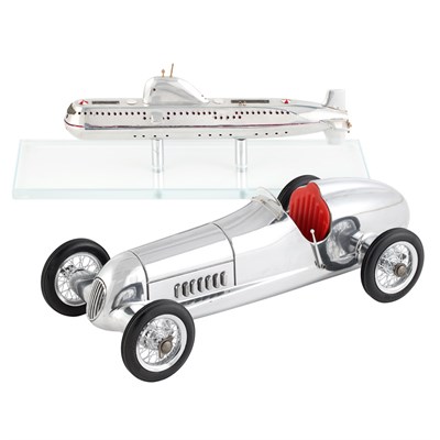 Lot 230 - Model Submarine 20th Century Aluminum and...