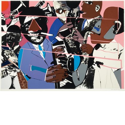 Lot 13 - Romare Bearden JAZZ II (GELBURD/ROSENBERG 100)...