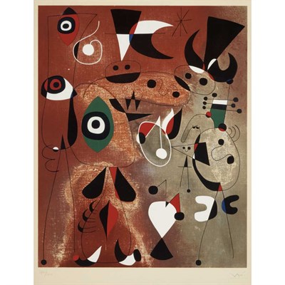 Lot 120 - After Joan Miró FEMMES, OISEAUX, ETOILE...