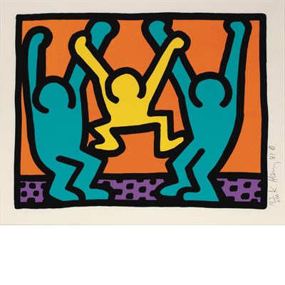 Lot 78 - Keith Haring POP SHOP 1 Color screenprint, on...