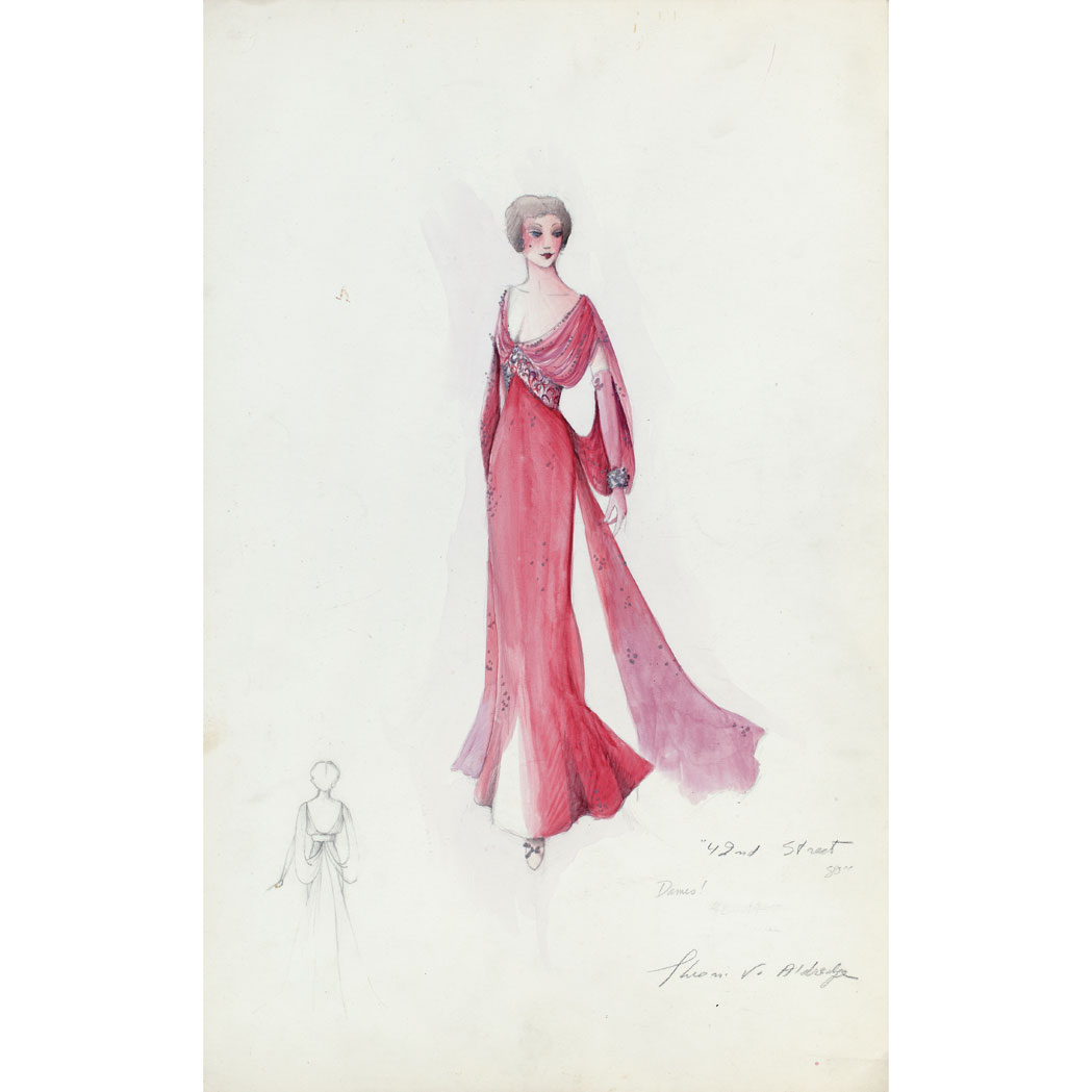 Lot 547 - ALDREDGE, THEONI V. Costume design for the...
