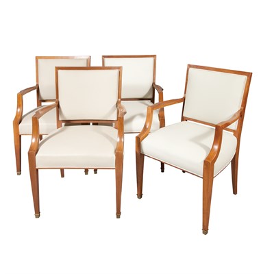 Lot 226 - Set of Twelve Art Deco Dining Chairs Probably...