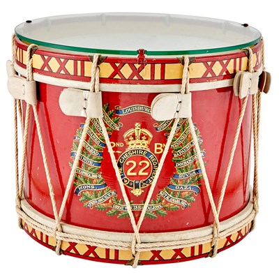 Lot 367 - The 22nd (Cheshire) Regiment Painted Wood and...