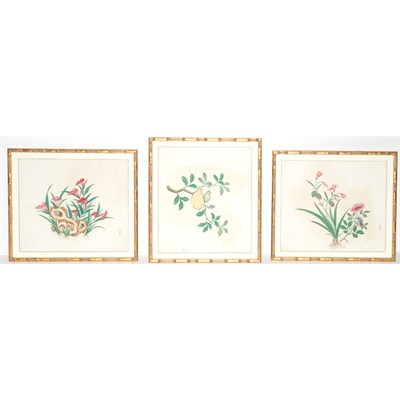 Lot 497 - Chinese School 19th Century Floral and...