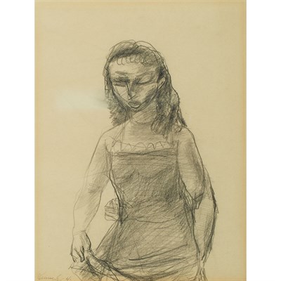 Lot 3 - Yasuo Kuniyoshi American, 1893-1953 Girl in...