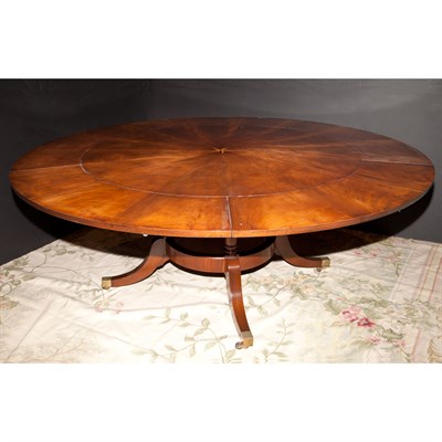 Lot 219 - Regency Style Circular Extension Dining Table...