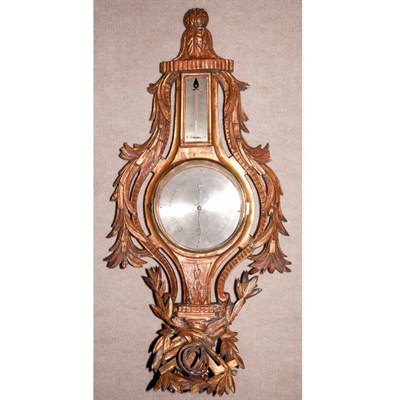 Lot 273 - Louis XVI Style Gilt-Wood Barometer Height 35...