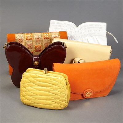 Lot 739 - Group of Six Italian and French Leather Bags